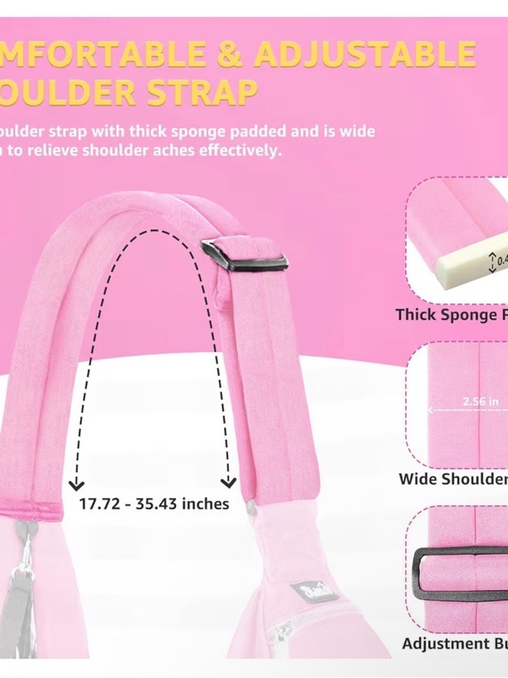 Pink Crossbody Pet Sling Bag nwot - Picture 4 of 4